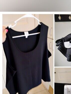 NWOT Emme Silky Black Tank Top Shirt